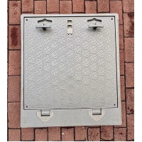 70x80 Menteşeli Plastik Dikdörtgen Rögar Kapağı – Kulplu Kilitli, 700x800 mm Yer Suyu Kanal Kapak