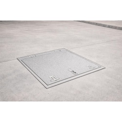 70x80 Menteşeli Plastik Dikdörtgen Rögar Kapağı – Kulplu Kilitli, 700x800 mm Yer Suyu Kanal Kapak