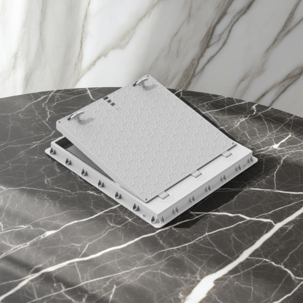 90x100 Kilitli Menteşeli Rögar Kapağı – 900x1000 mm Luxwares El Tutamaklı Kapak-Luxwares