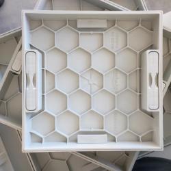 Gömme Rögar Kapağı - Seramik - Fayans Ve Mermer Zeminlerde - Gizli Çerçeve Kapak 35 X 35 - ÇİFT KULPLU