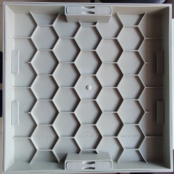 Gömme Rögar Kapağı - Seramik - Fayans Ve Mermer Zeminlerde  Gizli Çerçeve Kapak 55 x 55 - ÇİFT KULPLU