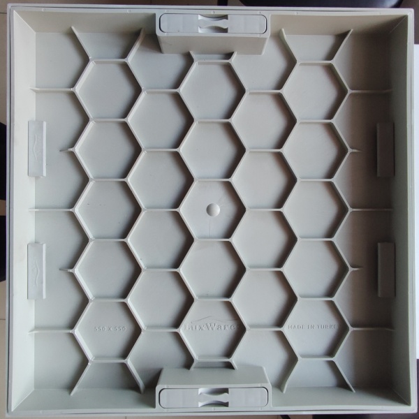 Gömme Rögar Kapağı - Seramik - Fayans Ve Mermer Zeminlerde  Gizli Çerçeve Kapak 55 x 55 - ÇİFT KULPLU-Luxwares