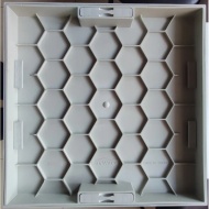 Gömme Rögar Kapağı - Seramik - Fayans Ve Mermer Zeminlerde - Gizli Çerçeve Kapak Çift Kulplu 45 X 45