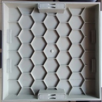 Gömme Rögar Kapağı - Seramik - Fayans Ve Mermer Zeminlerde - Gizli Çerçeve Kapak Çift Kulplu 45 X 45