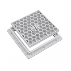 50x50 Plastik Rögar Kapağı – Kare Çerçeveli Kapak