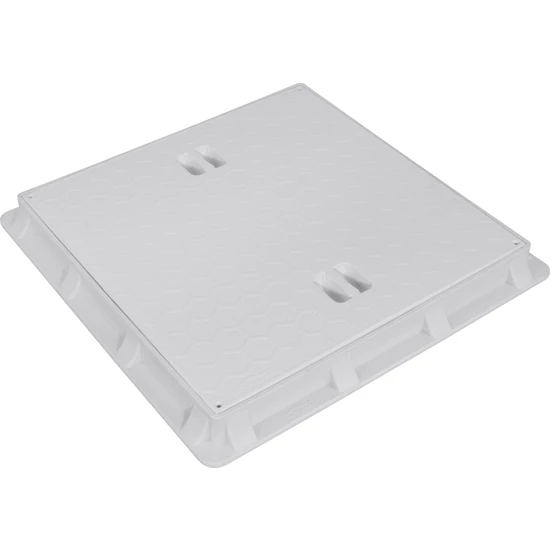 50x50 Plastik Rögar Kapağı – Kare Çerçeveli Kapak-Luxwares