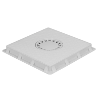 50x50 SÜZGEÇLİ PLASTİK RÖGAR MENHOL KAPAK + ÇERÇEVE