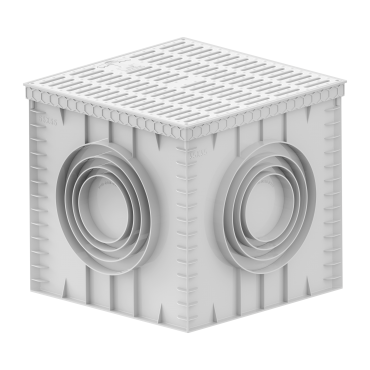 55x55 Plastik Rögar Kutusu – Kulplu Menhol Kapaklı Izgara Model-Luxwares