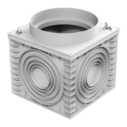 500 VE 600 mm Uyumlu Koruge Boru FLANŞ APARATI - 70x70cm - 600mm Yükseklik