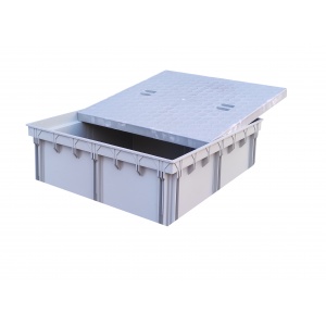 50×50 Menhol Rögar Kutusu Yükseltme Aparatı – 15 cm Yükseltici Çerçeve + Plastik Kapağı