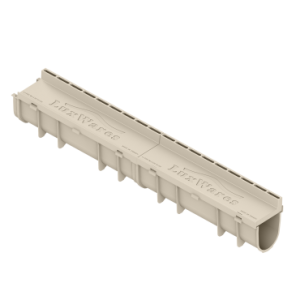 130x145x1000 H20 mm Fuga Drenaj Kanalı + Izgara – Gizli ve Gömme, Yağmur Suyu ve Havuz Kenarı Oluğu