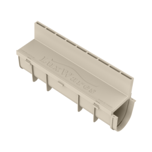 130x145x500 H85 mm Fuga Drenaj Kanalı + Izgara – Gizli ve Gömme, Yağmur Suyu ve Havuz Kenarı Oluğu