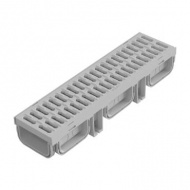 130x95x500 mm Plastik Izgaralı Drenaj Kanalı | Yağmur Suyu ve Havuz Kenarı Oluğu