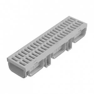 130x95x500 mm Plastik Izgaralı Drenaj Kanalı | Yağmur Suyu ve Havuz Kenarı Oluğu