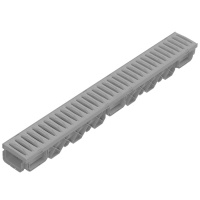 150x100x1000 mm Plastik Izgaralı Drenaj Kanalı | Yağmur Suyu ve Havuz Kenarı Oluğu