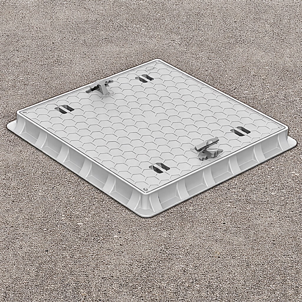 Luxwares plastik Rögar 70x70 el tutamaklı kapak